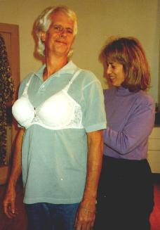 Removing the intern's brassiere