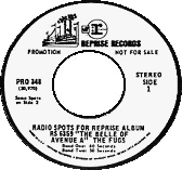 Fugs Promo Record Label