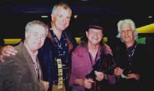 Phil Proctor, Douglas Adams, Terry Gilliam, and Phil Austin